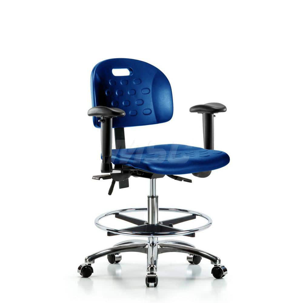 Task Chair: Polyurethane, Blue MPN:MSC43279