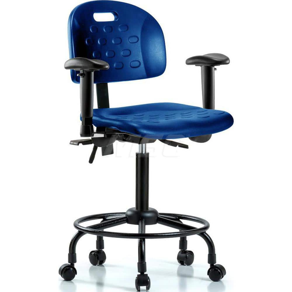 Task Chair: Polyurethane, Blue MPN:MSC43355