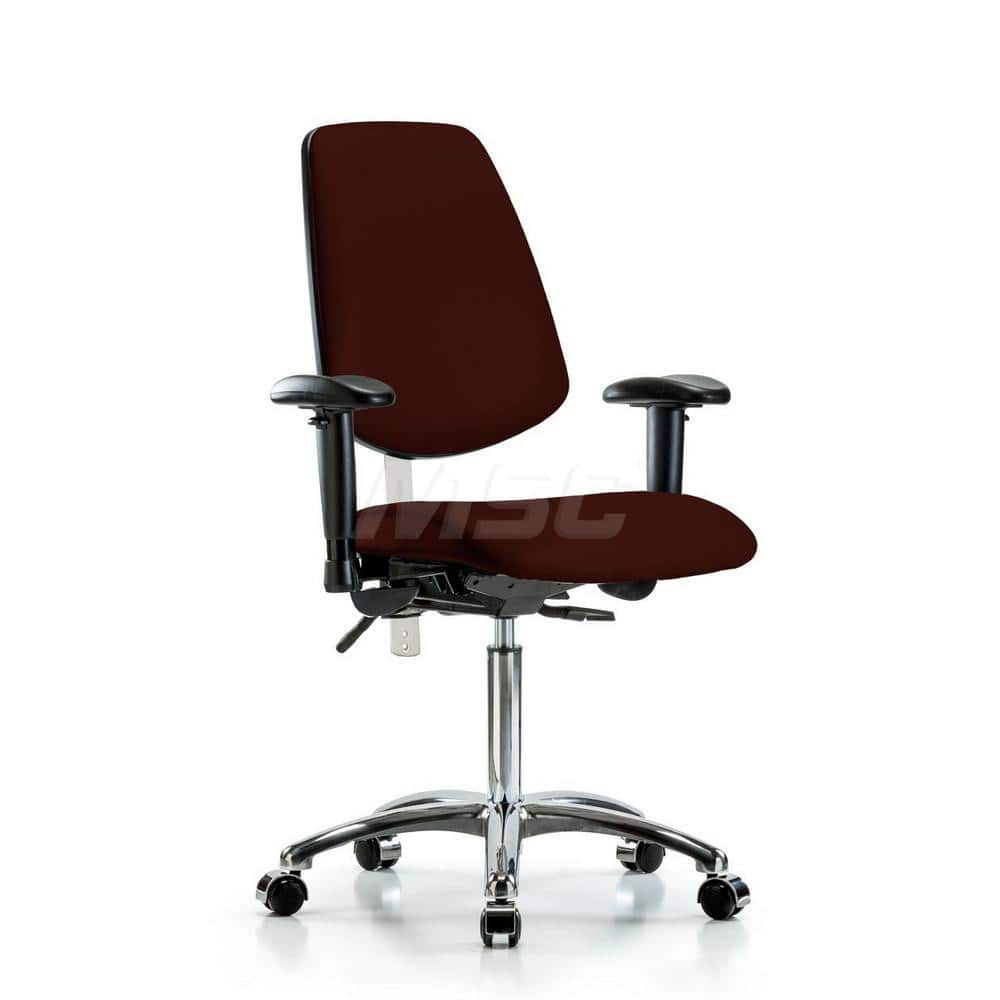 Task Chair: Vinyl, Burgundy MPN:MSC44492