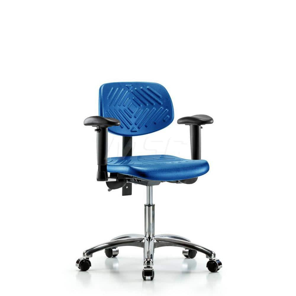 Task Chair: Polyurethane, Blue MPN:MSC44651