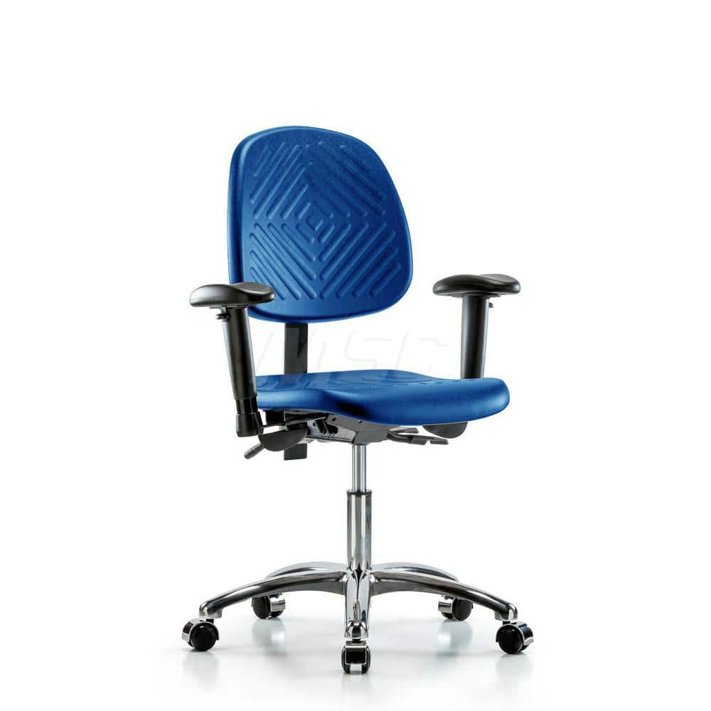 Task Chair: Polyurethane, Blue MPN:MSC44667