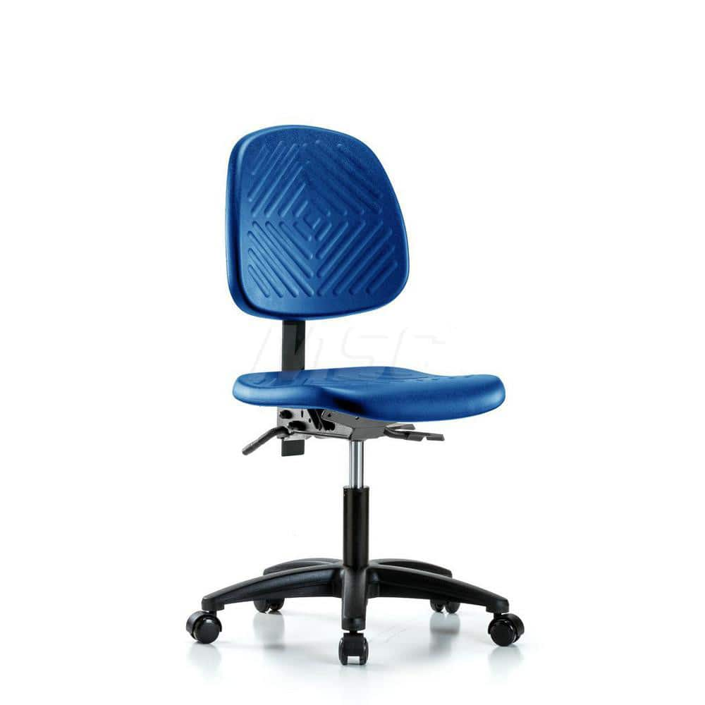 Task Chair: Polyurethane, Blue MPN:MSC44679