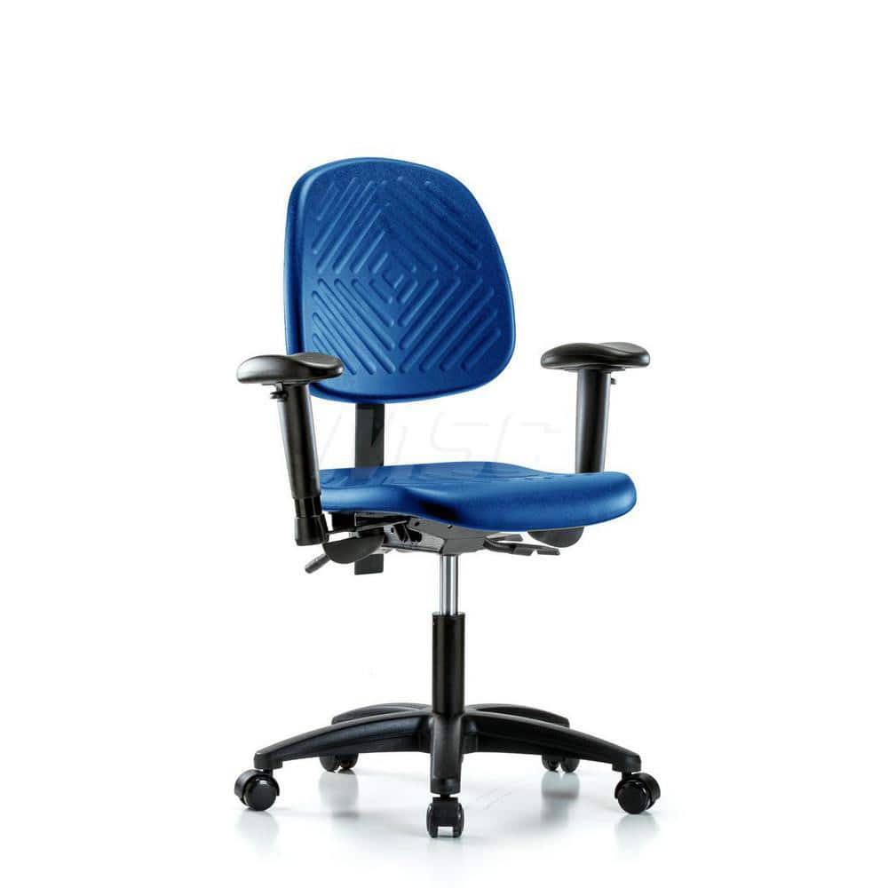 Task Chair: Polyurethane, Blue MPN:MSC44683