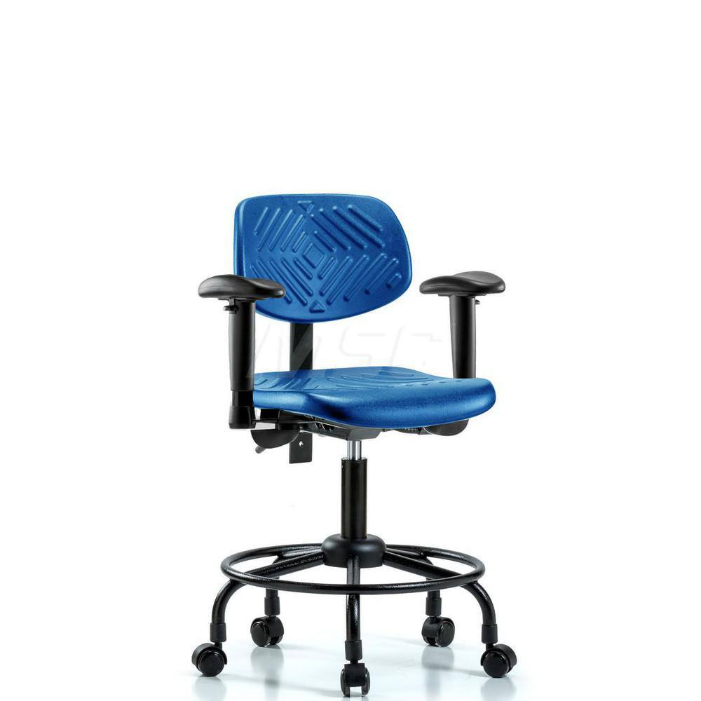 Task Chair: Polyurethane, Blue MPN:MSC44731