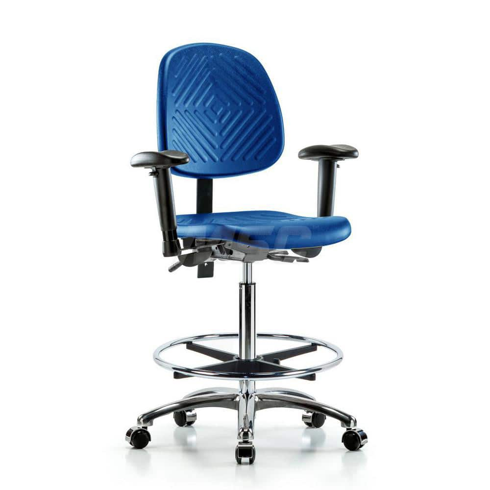 Task Chair: Polyurethane, Blue MPN:MSC44769