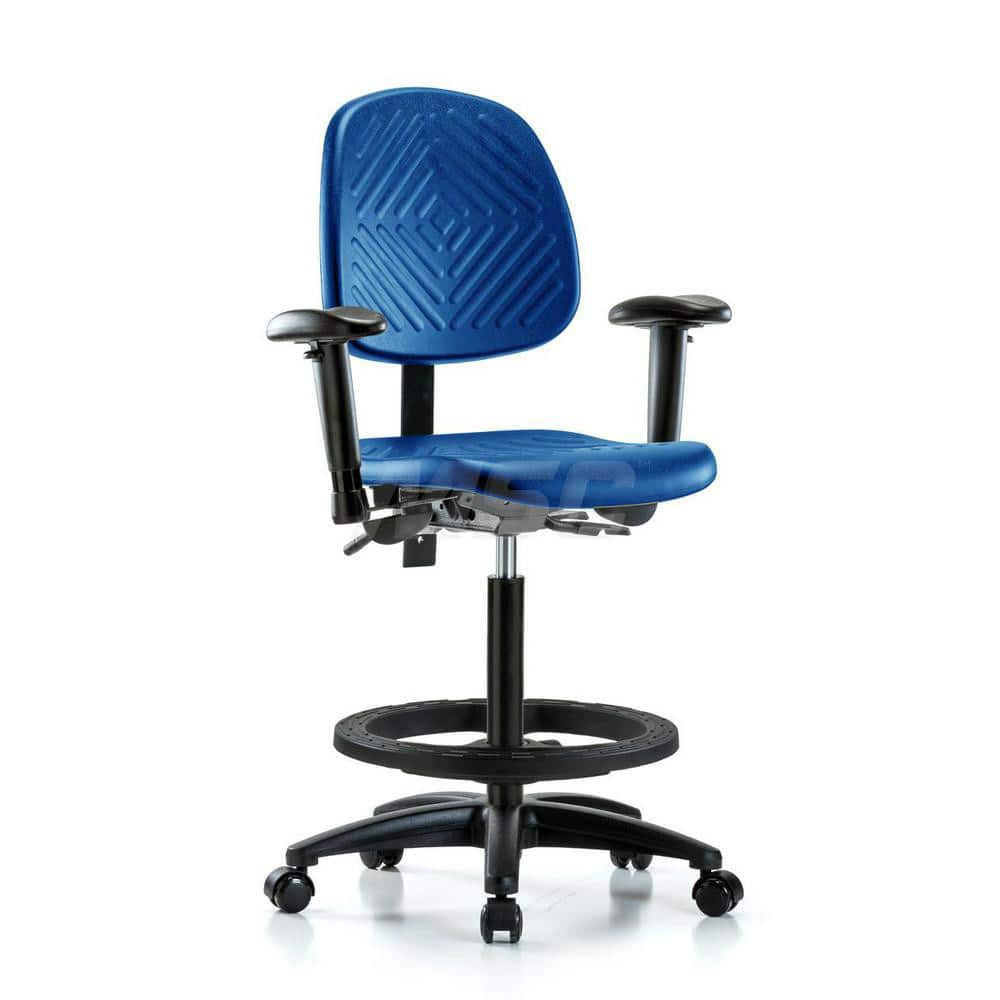 Task Chair: Polyurethane, Blue MPN:MSC44789