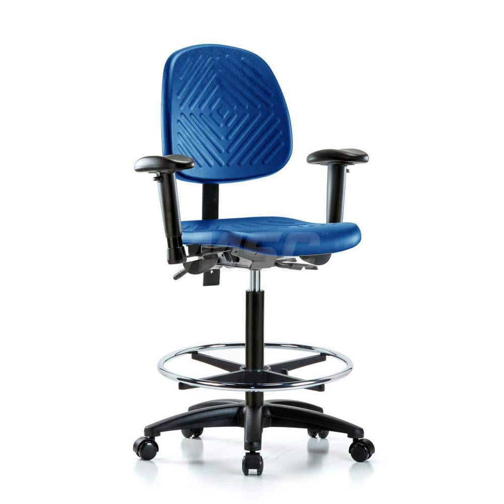 Task Chair: Polyurethane, Blue MPN:MSC44809