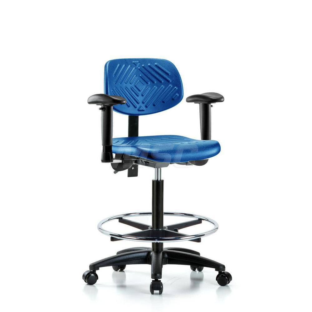 Task Chair: Polyurethane, Blue MPN:MSC44841