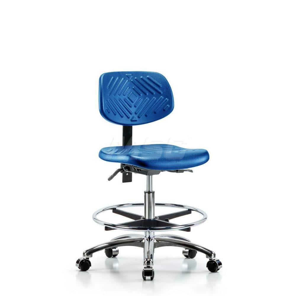 Task Chair: Polyurethane, Blue MPN:MSC44885