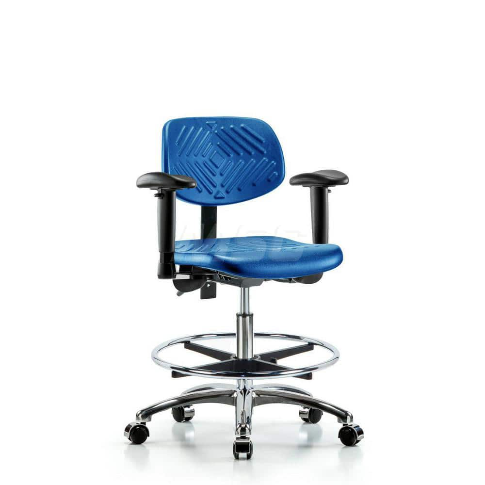 Task Chair: Polyurethane, Blue MPN:MSC44893