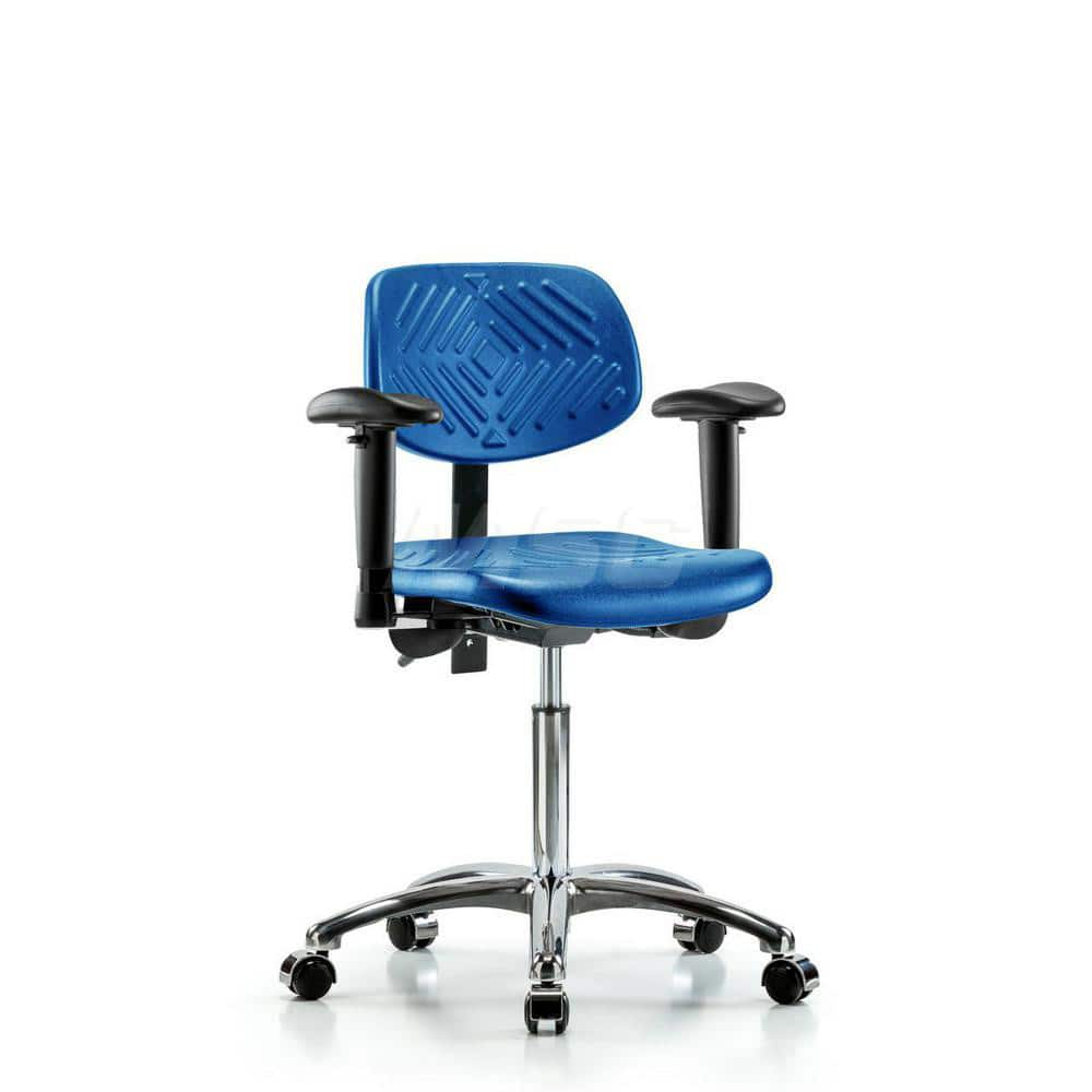 Task Chair: Polyurethane, Blue MPN:MSC44897