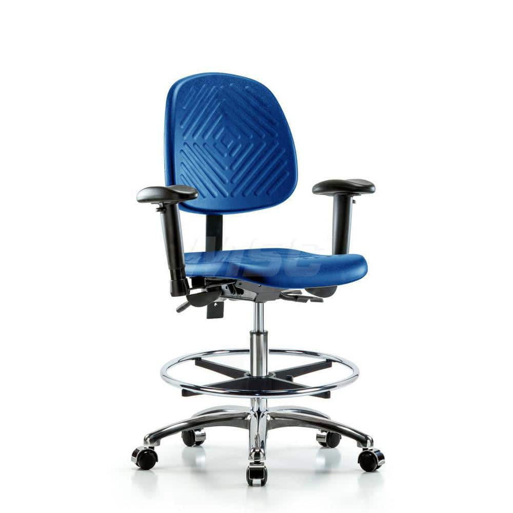 Task Chair: Polyurethane, Blue MPN:MSC44925