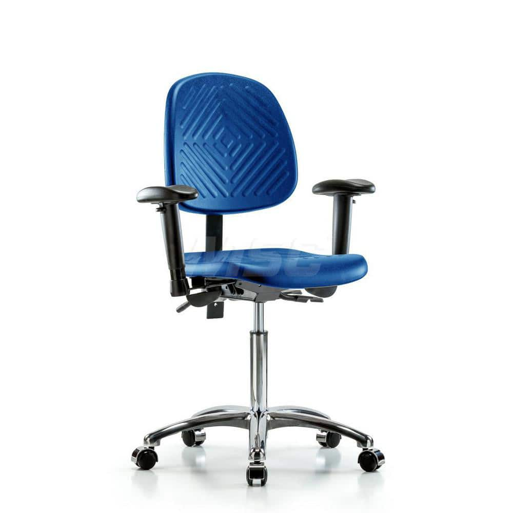 Task Chair: Polyurethane, Blue MPN:MSC44929