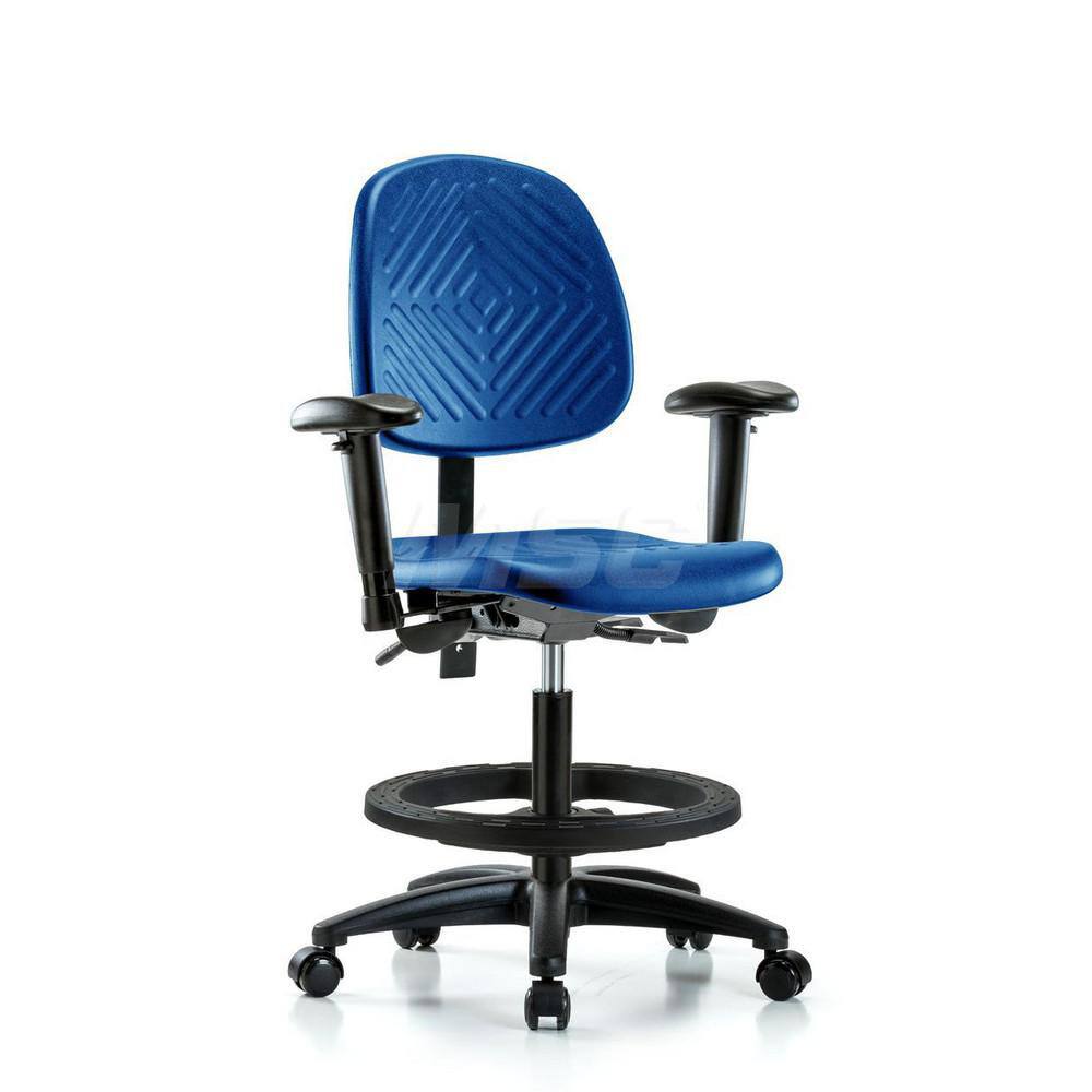 Task Chair: Polyurethane, Blue MPN:MSC44961