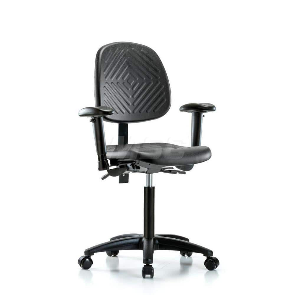 Task Chair: Polyurethane, Black MPN:MSC44968