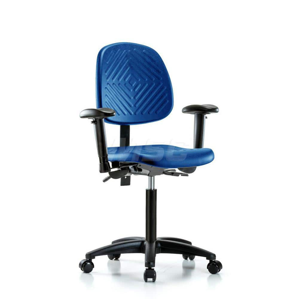 Task Chair: Polyurethane, Blue MPN:MSC44969