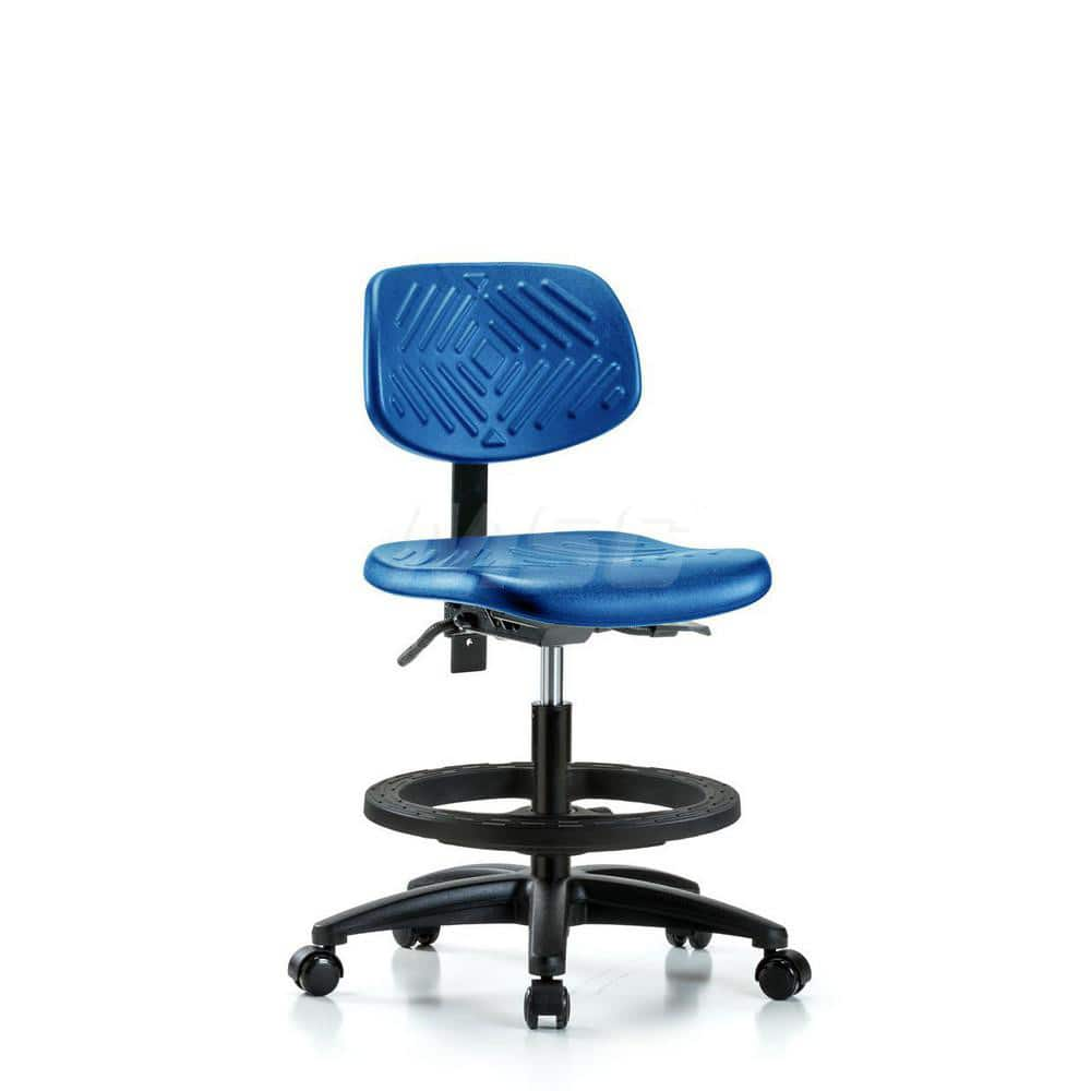 Task Chair: Polyurethane, Blue MPN:MSC45013