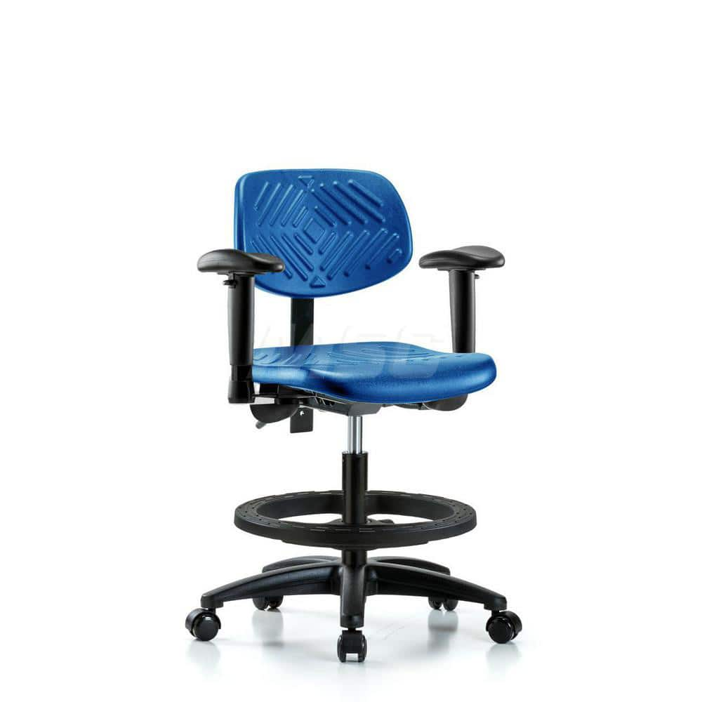 Task Chair: Polyurethane, Blue MPN:MSC45025