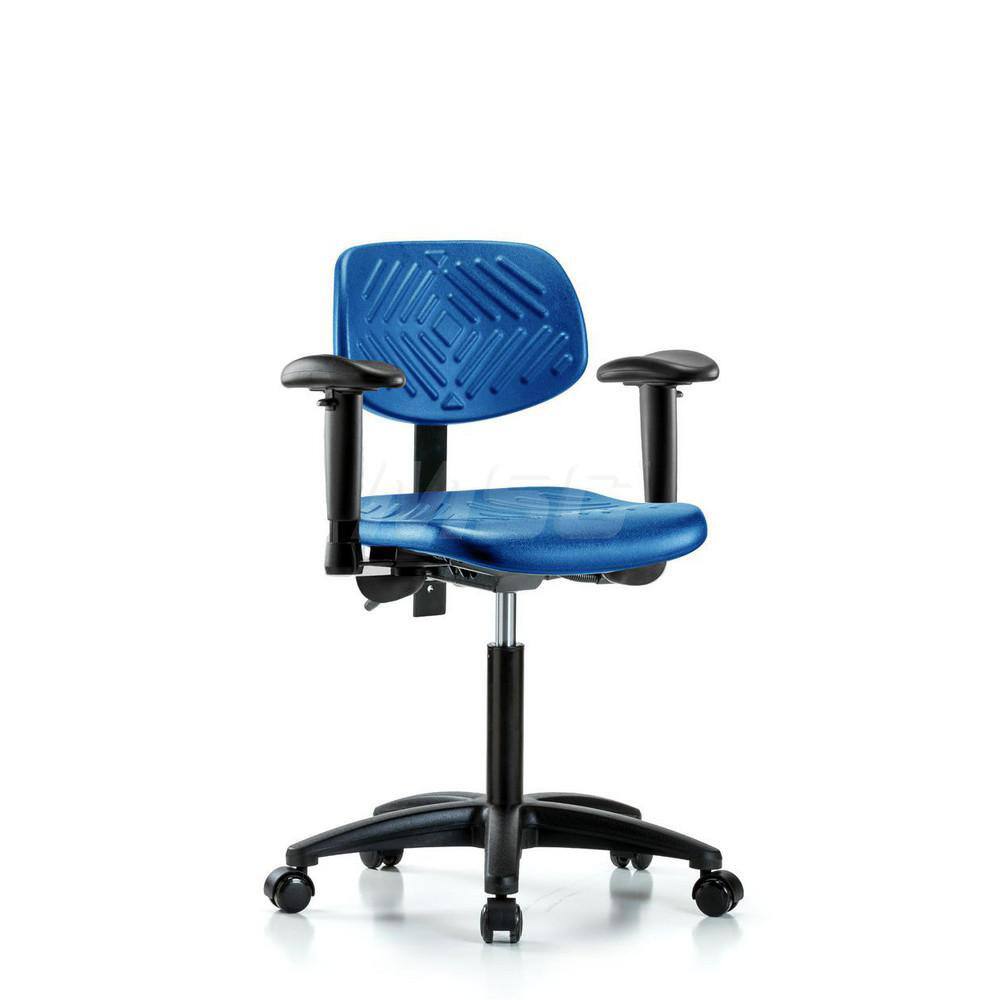 Task Chair: Polyurethane, Blue MPN:MSC45057