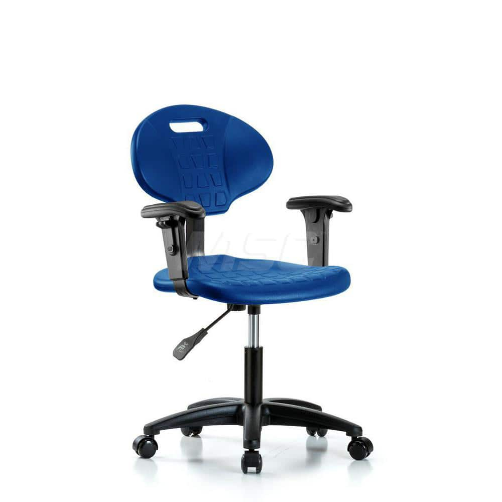 Task Chair: Polyurethane, Blue MPN:MSC45226