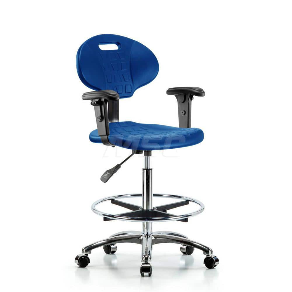 Task Chair: Polyurethane, Blue MPN:MSC45242