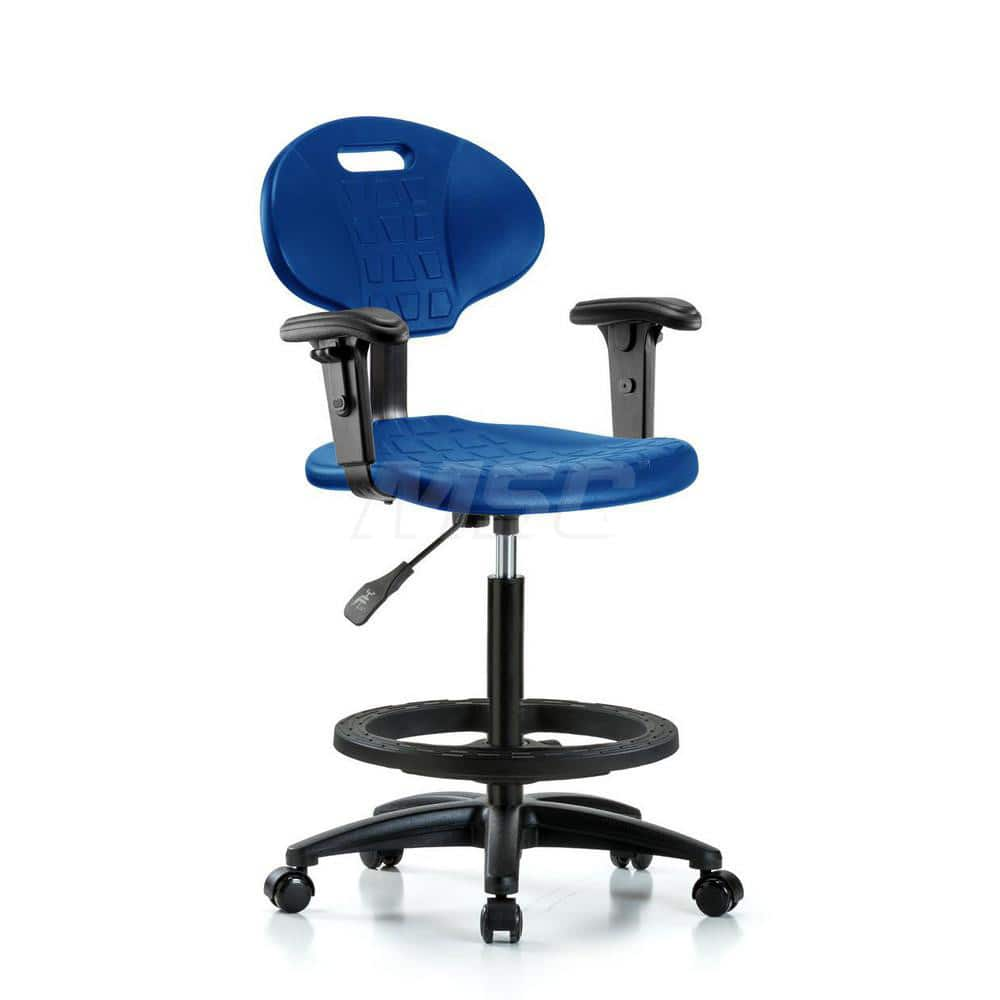 Task Chair: Polyurethane, Blue MPN:MSC45254