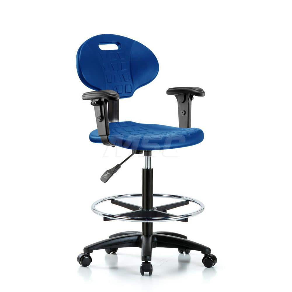 Task Chair: Polyurethane, Blue MPN:MSC45258