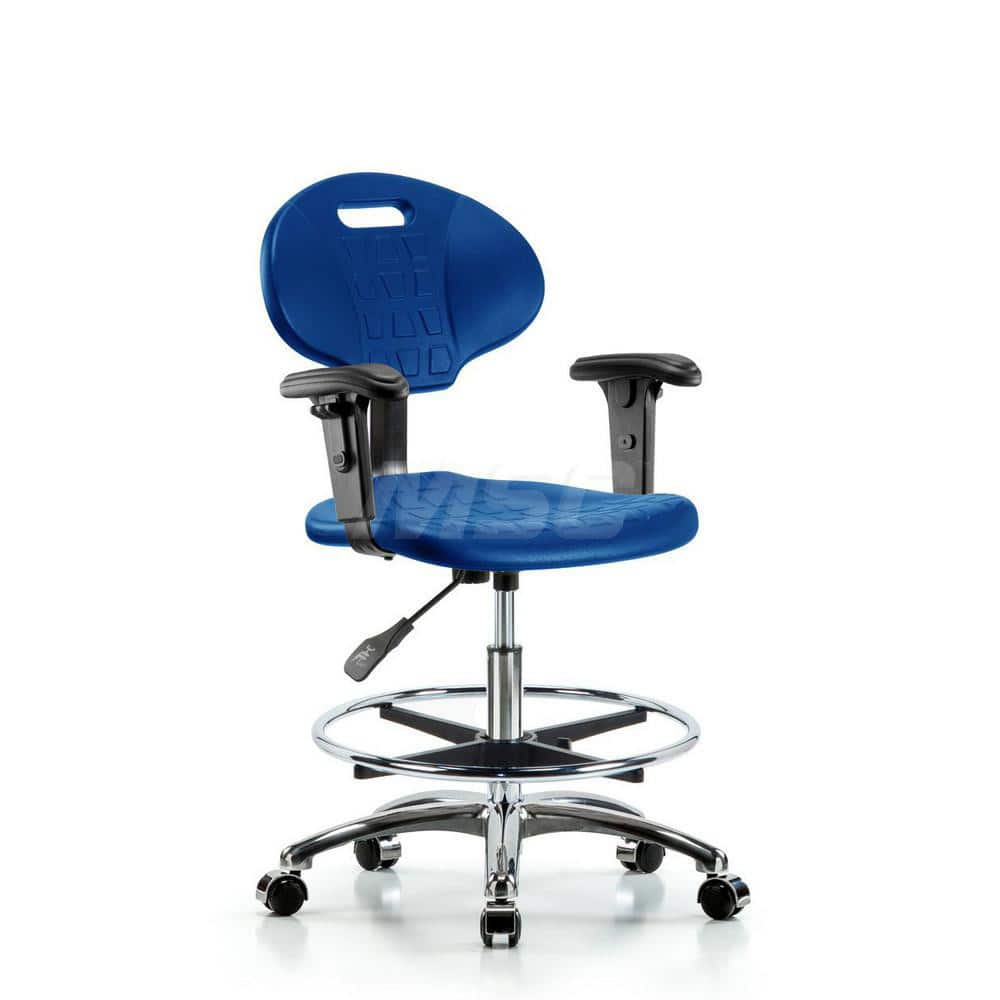 Task Chair: Polyurethane, Blue MPN:MSC45278