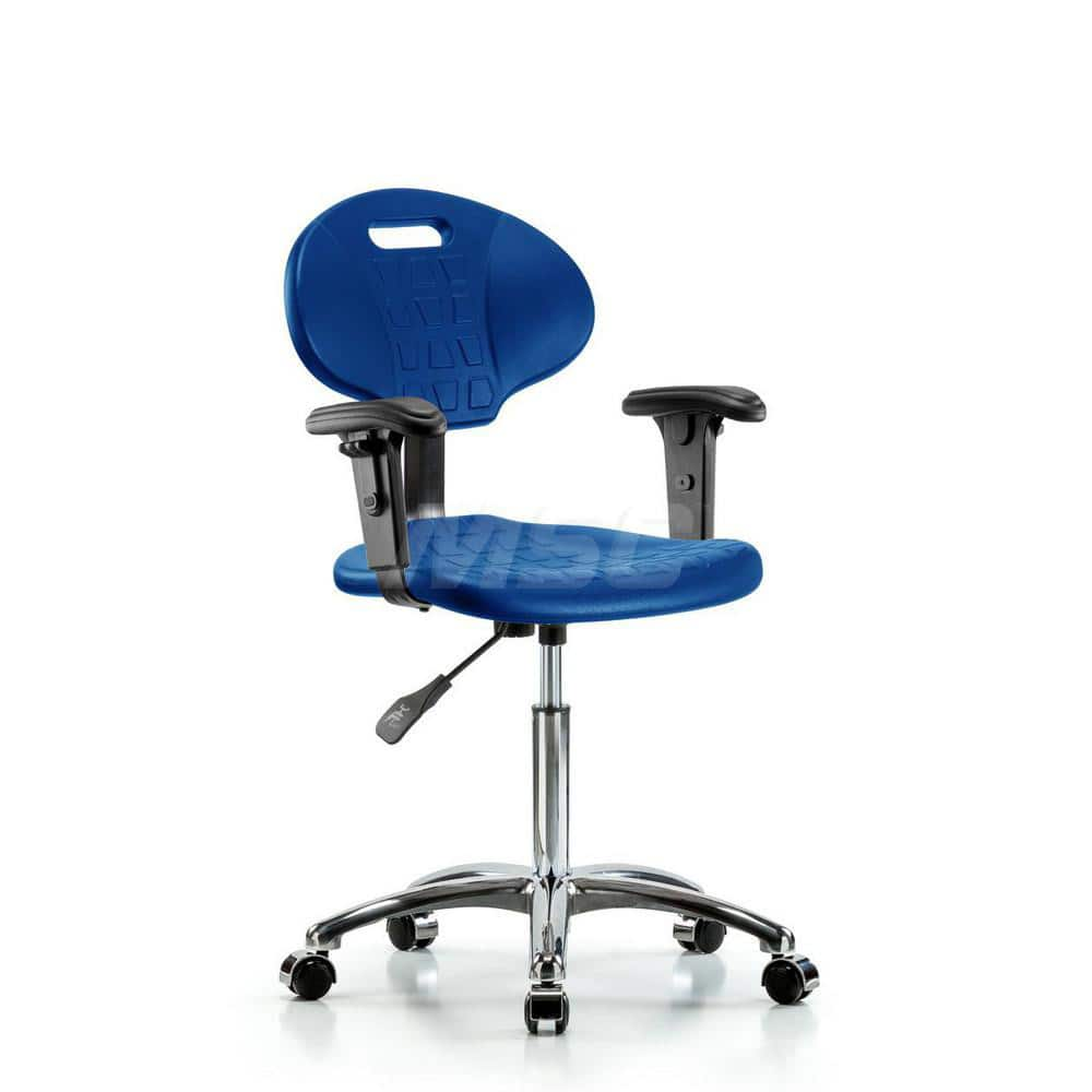 Task Chair: Polyurethane, Blue MPN:MSC45282