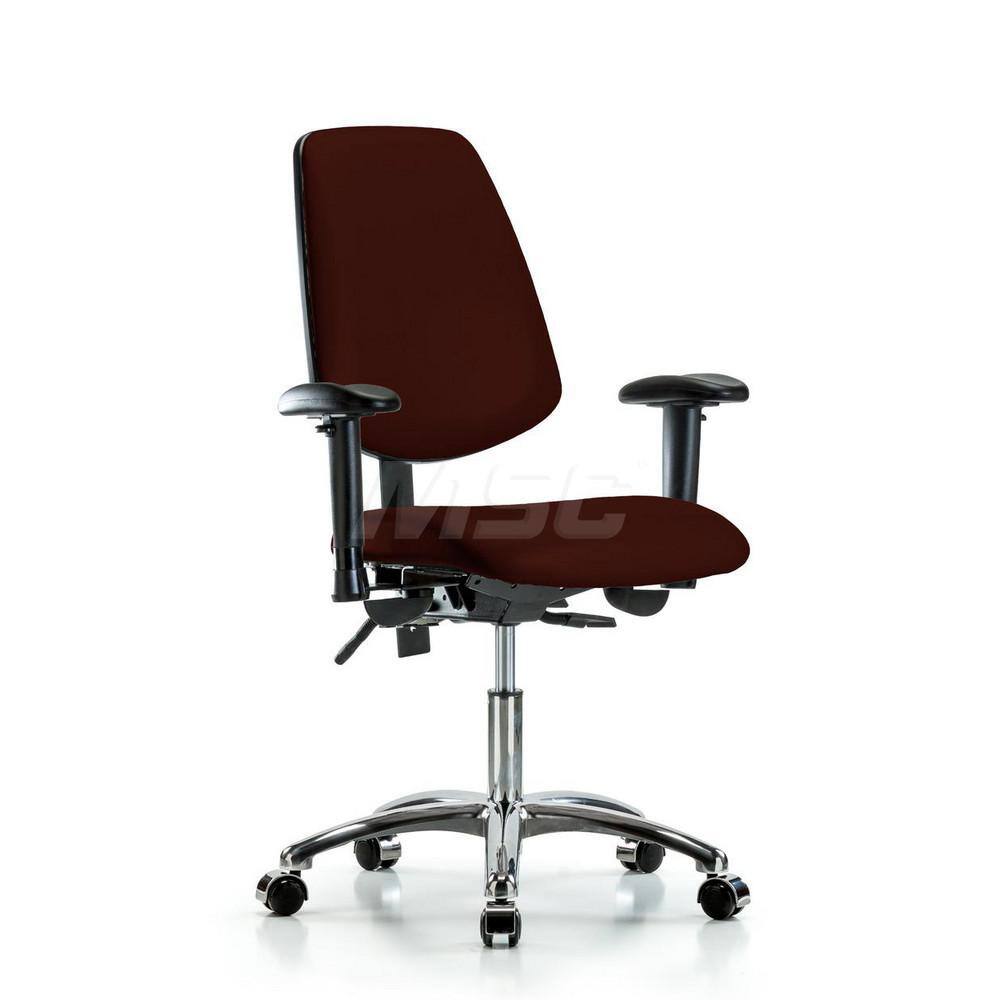 Task Chair: Vinyl, Burgundy MPN:MSC45621