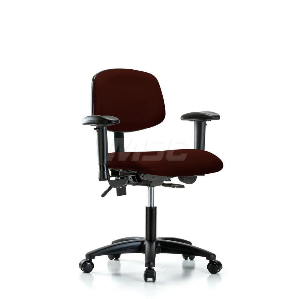 Task Chair: Vinyl, Burgundy MPN:MSC46125