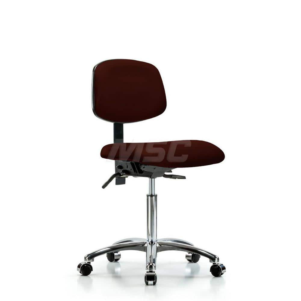 Task Chair: Vinyl, Burgundy MPN:MSC48645