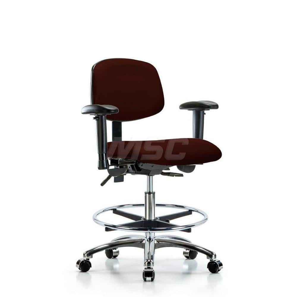 Task Chair: Vinyl, Burgundy MPN:MSC48687