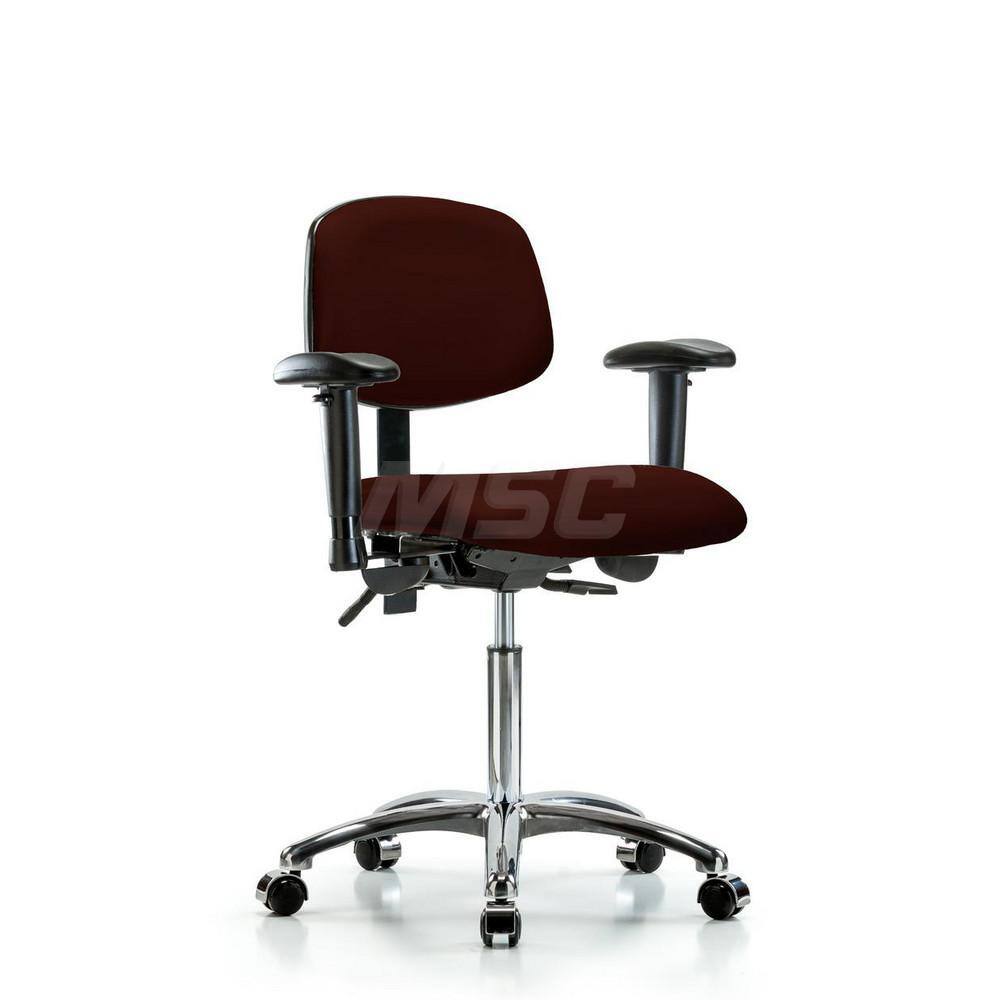 Task Chair: Vinyl, Burgundy MPN:MSC48729