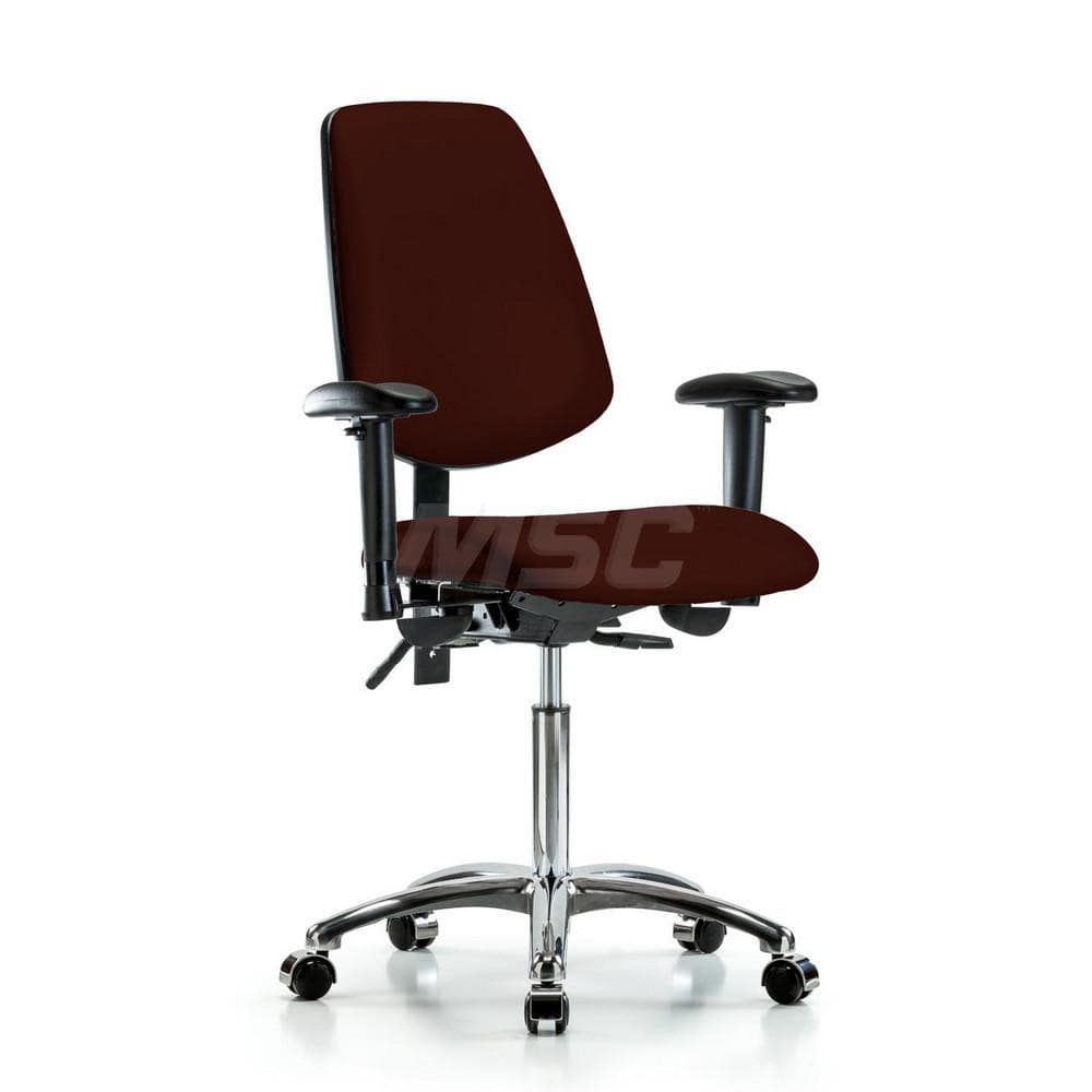 Task Chair: Vinyl, Burgundy MPN:MSC49065