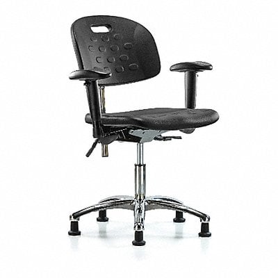 Poly CR Chair Desk Arms Glides Blk MPN:BR-CLR-HPDHCH-CR-T0-A1-RG-BLK