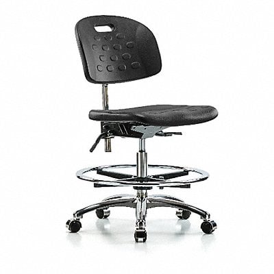 Poly CR Chair Med Foot Ring Cast Blk MPN:BR-CLR-HPMBCH-CR-T0-A0-CF-CC-BLK