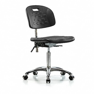 Poly CR Chair Med Casters Blk Poly MPN:BR-CLR-HPMBCH-CR-T0-A0-NF-CC-BLK