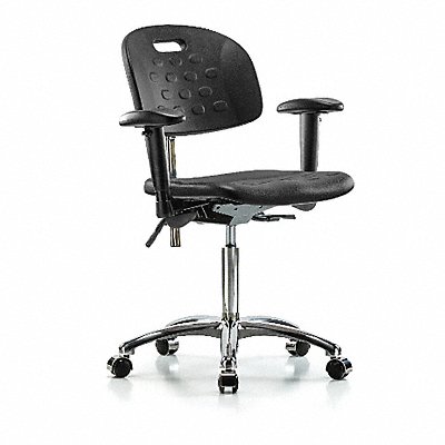 Poly CR Chair Med Arms Casters Blk MPN:BR-CLR-HPMBCH-CR-T0-A1-NF-CC-BLK