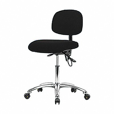 Fabric ESD Chair Desk Casters Black MPN:BR-ESD-FDHCH-CR-T0-A0-EC-ESDBLK