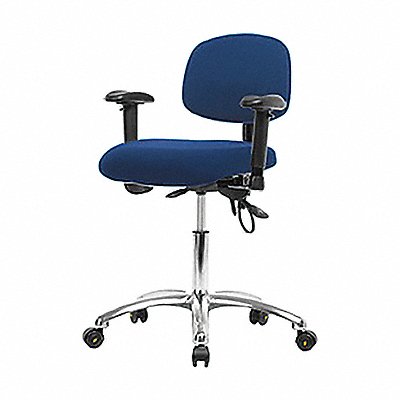 Fabric ESD Chr Desk Arms Cstrs Blue MPN:BR-ESD-FDHCH-CR-T0-A1-EC-ESDBLU