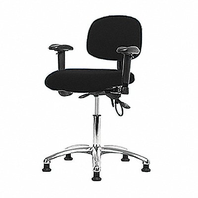 Fabric ESD Chr Desk Arms Glides Blk MPN:BR-ESD-FDHCH-CR-T0-A1-EG-ESDBLK