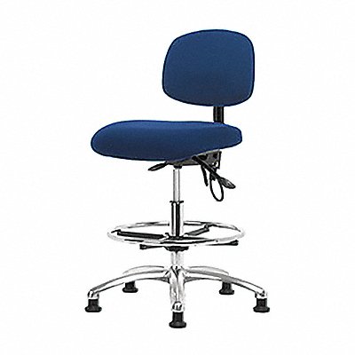 Fabric ESD Chair Med FR Glides Blue MPN:BR-ESD-FMBCH-CR-T0-A0-CF-EG-ESDBLU