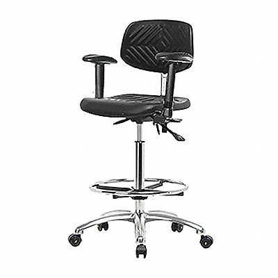 Poly ESD Chair High FR Arms Casters MPN:BR-ESD-PHBCH-CR-T0-A1-CF-EC