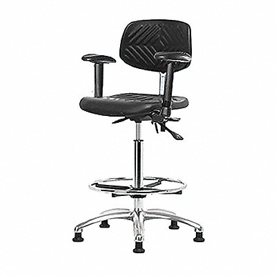 Poly ESD Chair High FR Arms Glides MPN:BR-ESD-PHBCH-CR-T0-A1-CF-EG