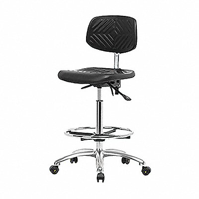 Poly ESD Chair High FR Tilt Casters MPN:BR-ESD-PHBCH-CR-T1-A0-CF-EC