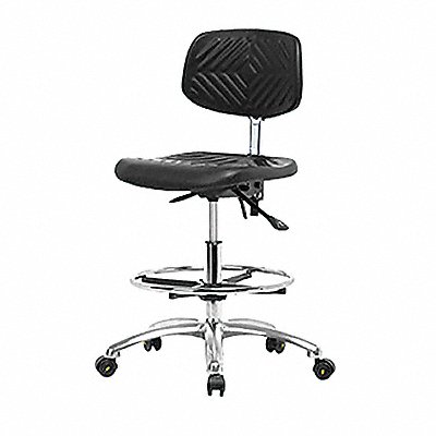 Poly ESD Chair Med Foot Ring Casters MPN:BR-ESD-PMBCH-CR-T0-A0-CF-EC