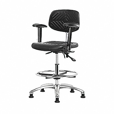 Poly ESD Chair Med FR Arms Glides MPN:BR-ESD-PMBCH-CR-T0-A1-CF-EG