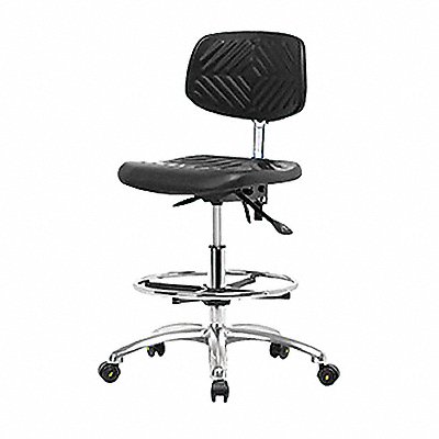 Poly ESD Chair Med FR Tilt Casters MPN:BR-ESD-PMBCH-CR-T1-A0-CF-EC