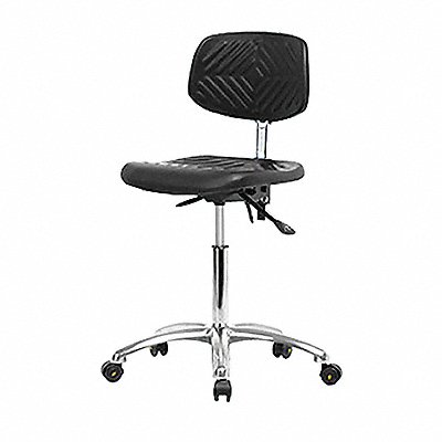 Poly ESD Chair Med Bench Tilt Casters MPN:BR-ESD-PMBCH-CR-T1-A0-NF-EC